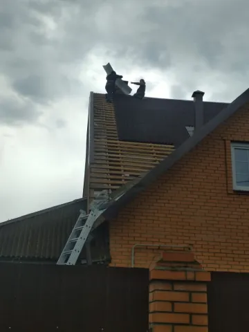 Меняем старую кровлю из ондулина на новую Дмитровский район. Капорино. — фото 4